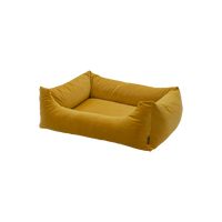 Madison Velours Dog Bed Geel S