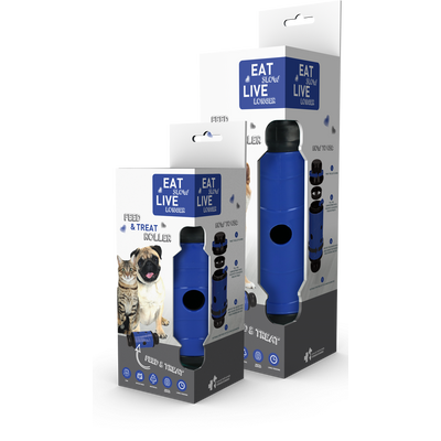 Foto van Eat Slow Live Longer Feed and Treat L Blauw