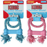 KONG Puppy Goodie Bone met touw XS EU