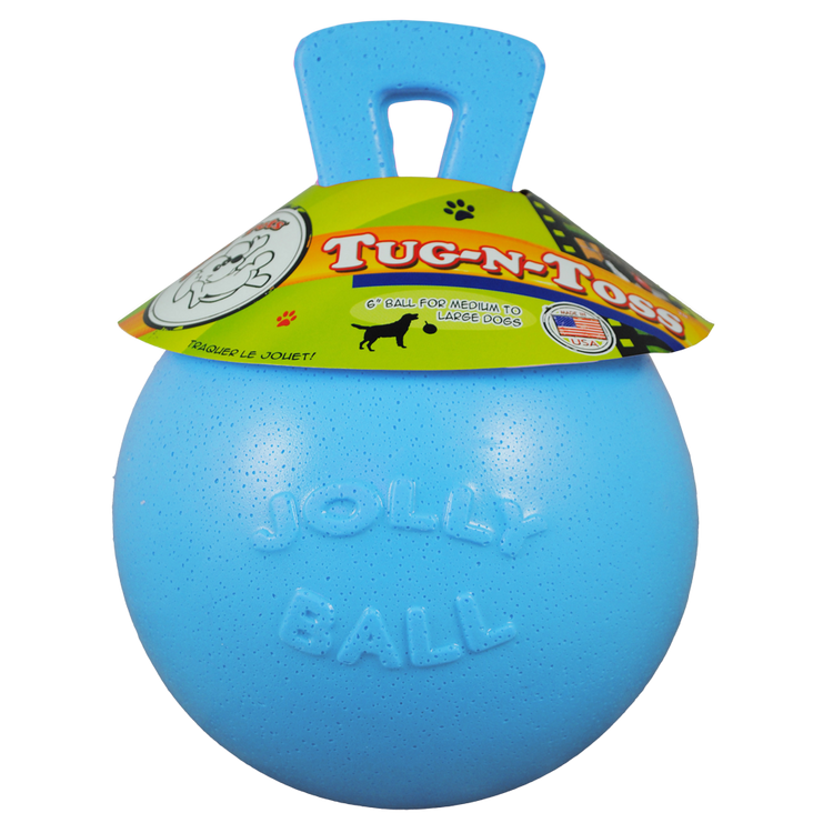 Foto van Jolly Tug-n-Toss 10 cm Baby Blauw (Bosbessengeur)