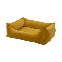 Madison Velours Dog Bed Geel M