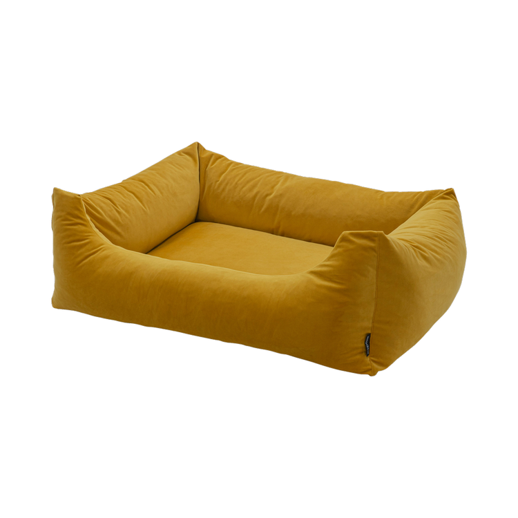 Foto van Madison Velours Dog Bed Geel M