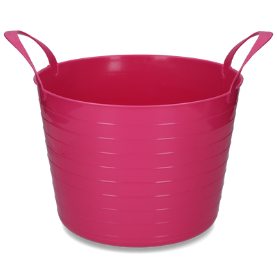 Foto van Emmer V-Trug Flexi roze 40 l