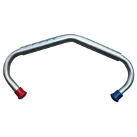 Spanbeugel compleet rood/blauwe dop