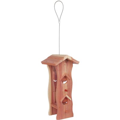 Trixie natura voerdispenser hangend cederhout Foto van Trixie natura voerdispenser hangend cederhout