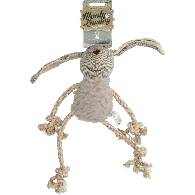 Foto van Wooly Luxury Ropy Konijn Grijs