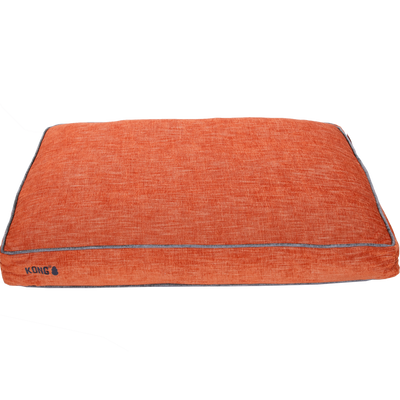 Foto van KONG Rectangle Beds Medium. Oranje met grijze lijn