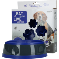 Eat Slow Live Longer Amaze Flower Blue M