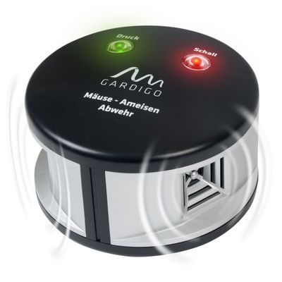 Foto van Muizen-Ameisenafweer Duo - Ultrasone en Drukweerstand voor Ongediertebestrijding - Gardigo