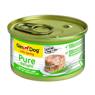 Foto van GimDog Little Darling Pure Delight kip met lam 85 g