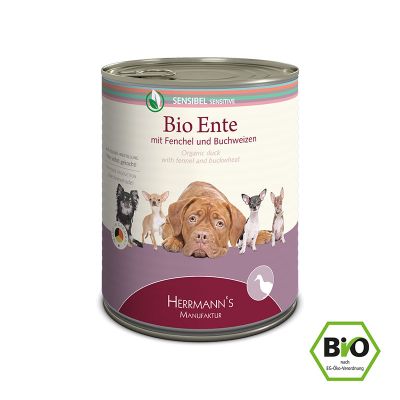 Foto van BIO SENSITIVE Duck with Fennel 800 gr.