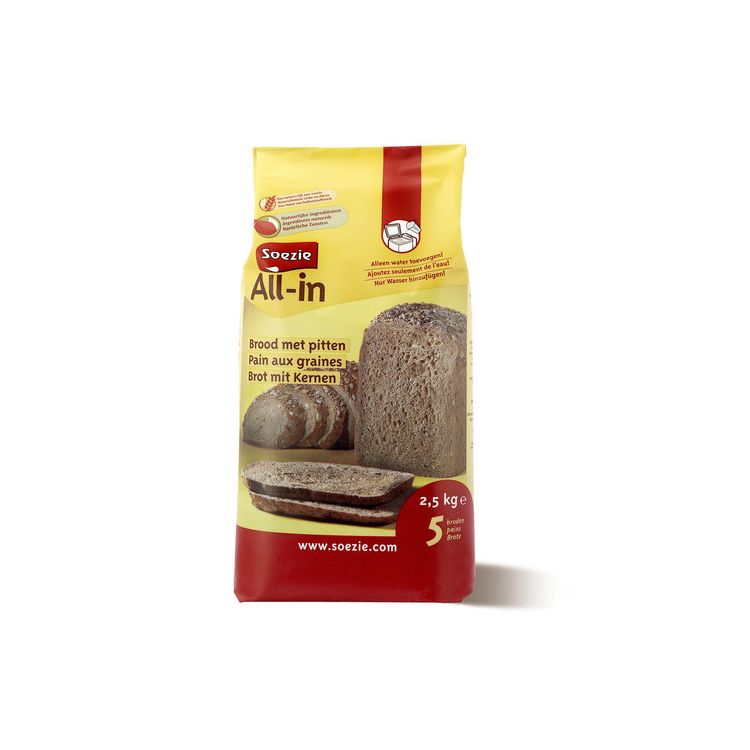 Soezie All-in brood met pitten Foto van Soezie All-in brood met pitten