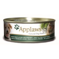 Applaws Hondenvoer Blik Kip Rund Lever & Groenten 156 gr.