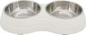 Trixie Voer/waterbak-set melamine/RVS