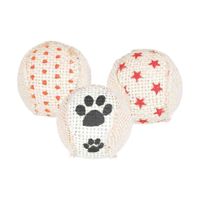 Trixie Set ratelballen jute - 4 stuks