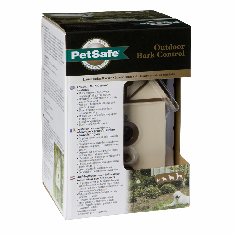 Petsafe Antiblaf apparaat buitenshuis Foto van Petsafe Antiblaf apparaat buitenshuis