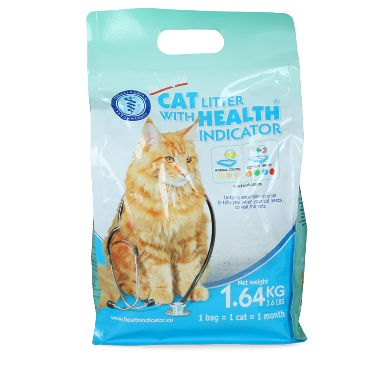 Foto van Cat litter met gezondheidsindicator