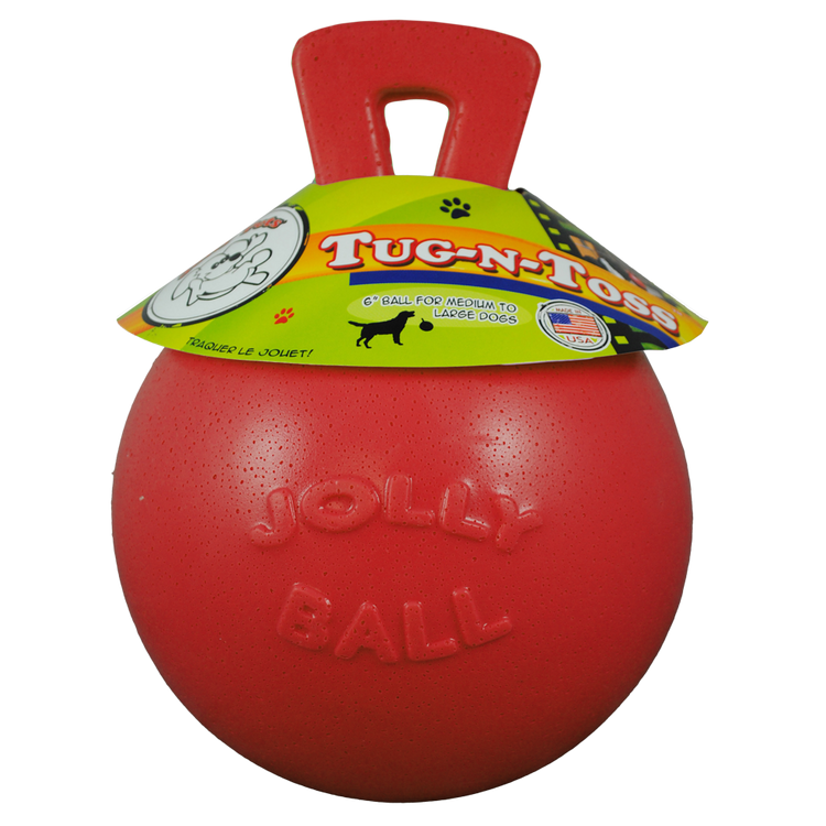 Foto van Jolly Tug-n-Toss 25 cm Rood