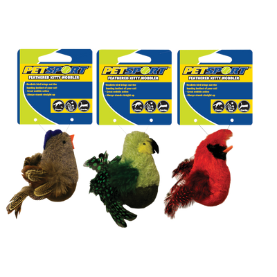 Foto van Feathered Kitty Wobbler groen