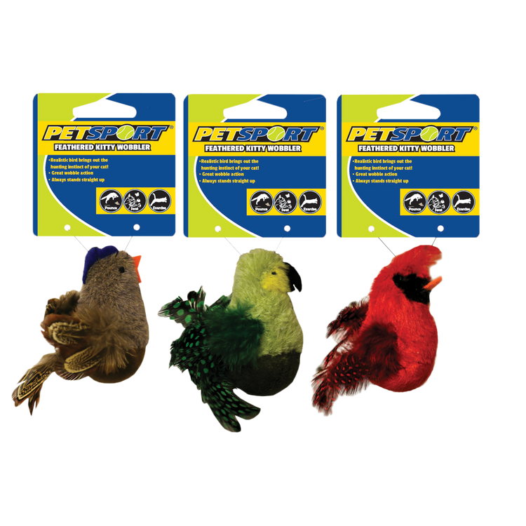 Foto van Feathered Kitty Wobbler groen