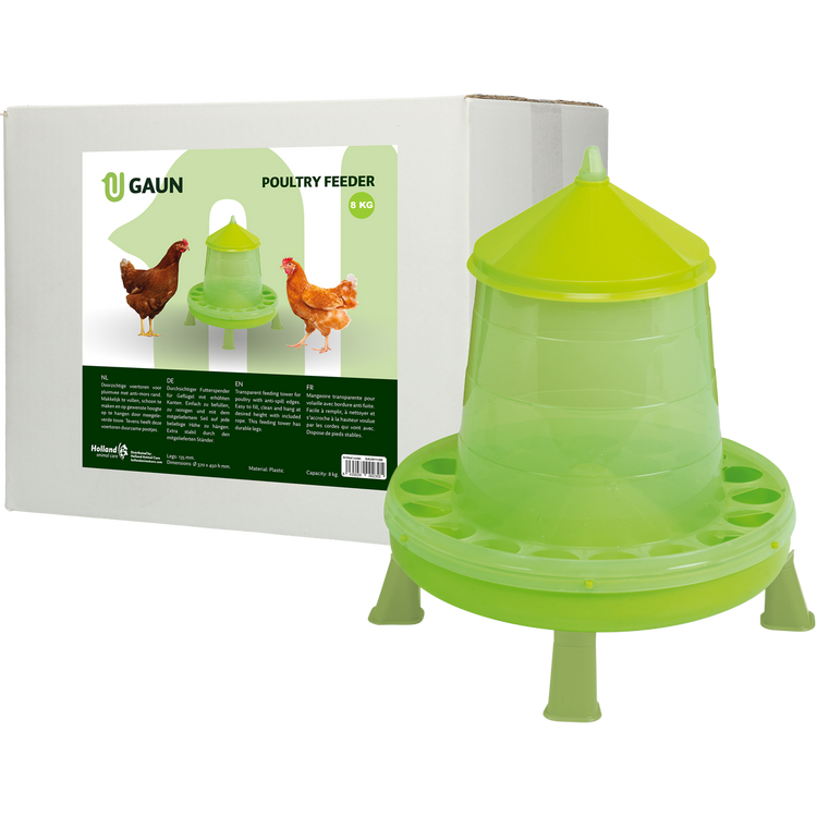 Foto van Pluimvee voertoren 8 kg green lemon op pootjes