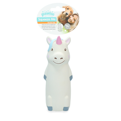 Foto van Latex toy met flesje - eenhoorn