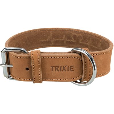 Trixie Rustic vetleer-halsband Heartbeat Foto van Trixie Rustic vetleer-halsband Heartbeat
