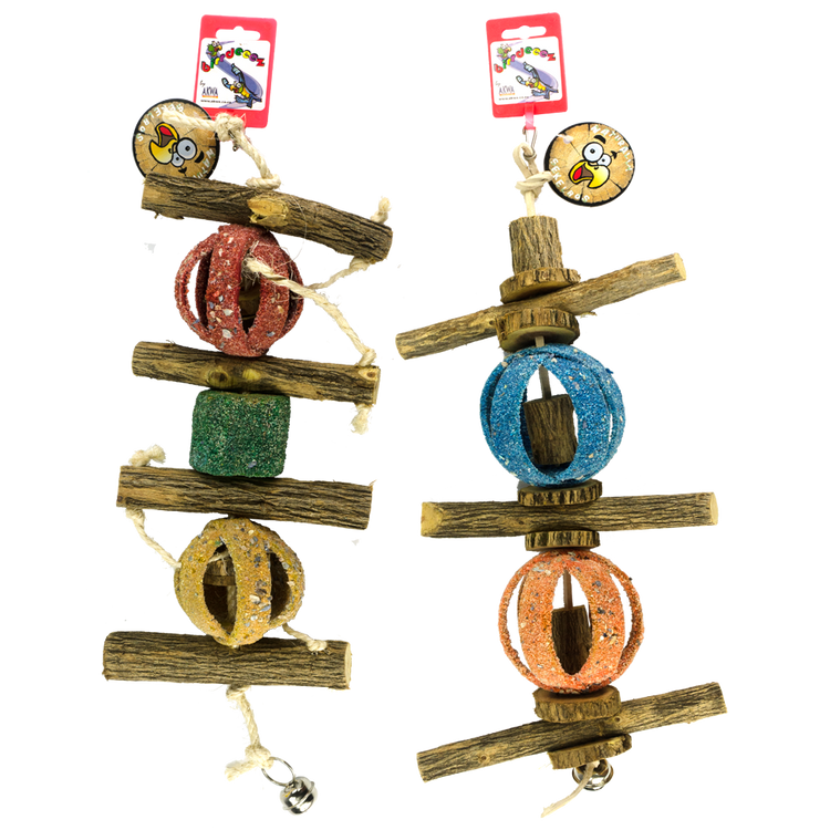 Foto van Birrdeeez Double Circus Ball en Sekelbos Toy