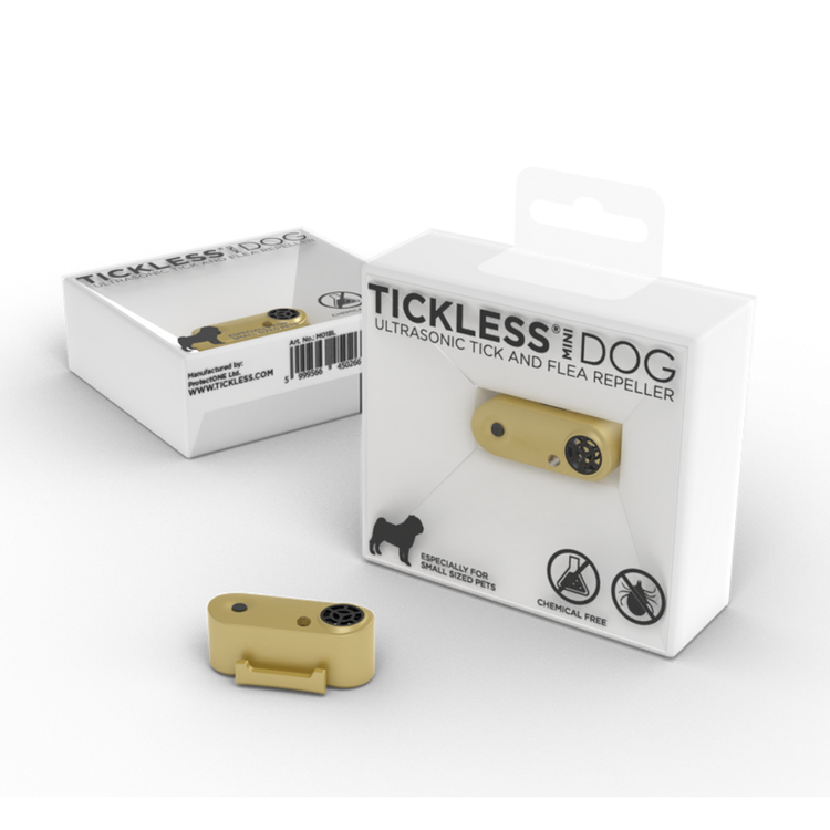 Foto van Tickless Mini Dog Goud oplaadbaar