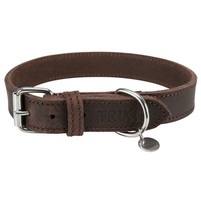 Trixie Rustic vetleer-halsband Foto van Trixie Rustic vetleer-halsband