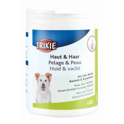Foto van Trixie Huid en vacht hond tabletten D/FR/NL - 3 stuks