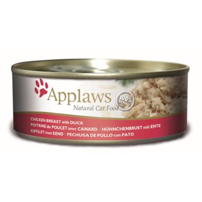 Foto van Applaws Kattenvoer Blik Kip & Eend 156 gr.