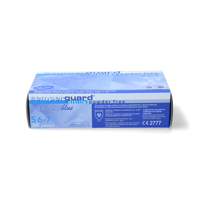 Foto van Melkershandschoen SemperGuard nitryl S (6-7)