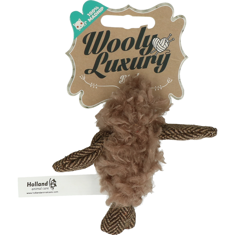 Foto van Wooly Luxury Vogel Bruin