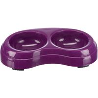 Trixie Voer/waterbak dubbel kunststof - 4 stuks