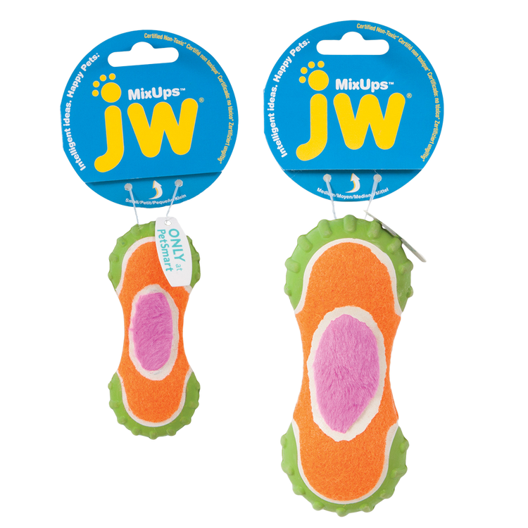 Foto van JW Mixups Ribbed Barbell M 14 cm