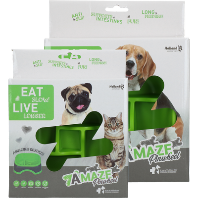 Foto van Eat Slow Live Longer Amaze Pinwheel Green M