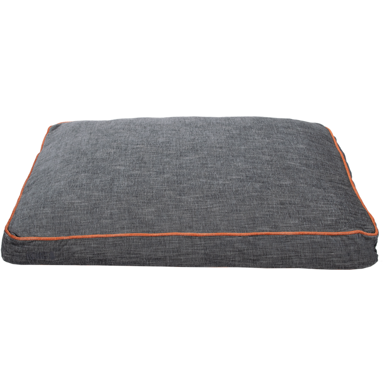 Foto van KONG Rectangle Beds Medium. Grijs met oranje lijn