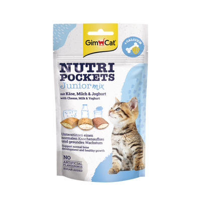 Foto van GimCat Nutri Pockets Junior Mix 60 g