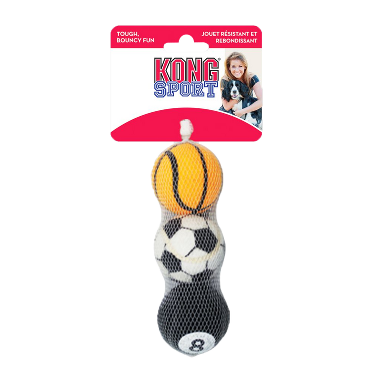 Foto van KONG Sport Balls Medium (3pk) (assorted styles)