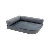 Madison Royal pet bed Oxford en Velours Grijs M