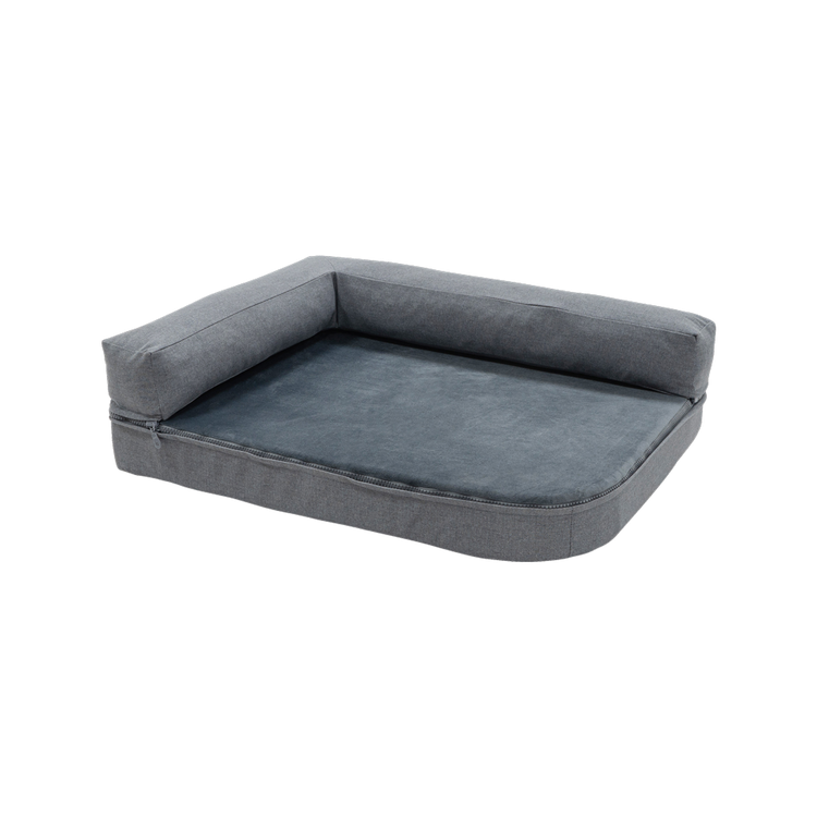 Foto van Madison Royal pet bed Oxford en Velours Grijs M