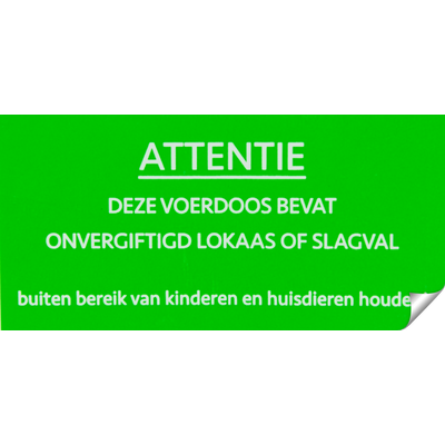 Foto van Sticker en Onvergiftigd / Slagvalen