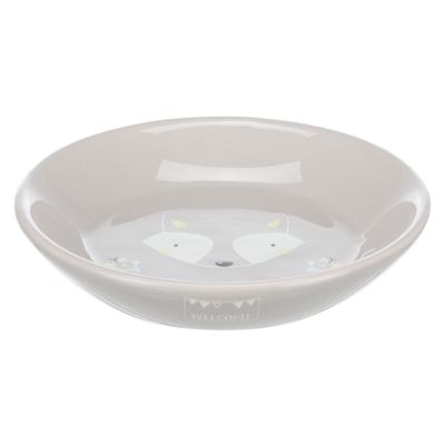 Foto van Trixie Junior voer/waterbak plat keramiek - 4 stuks