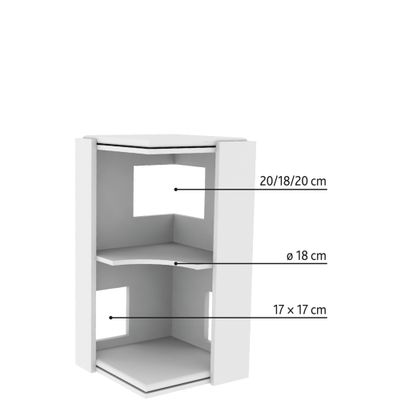 Foto van Trixie Cat Tower Gabriel vilt/sisal
