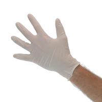 Handschoen Latex gepoederd L (8-9)