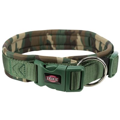 Foto van Trixie Premium halsband extra breed neopreen-stoffering