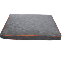 KONG Rectangle Beds Large. Grijs met oranje lijn