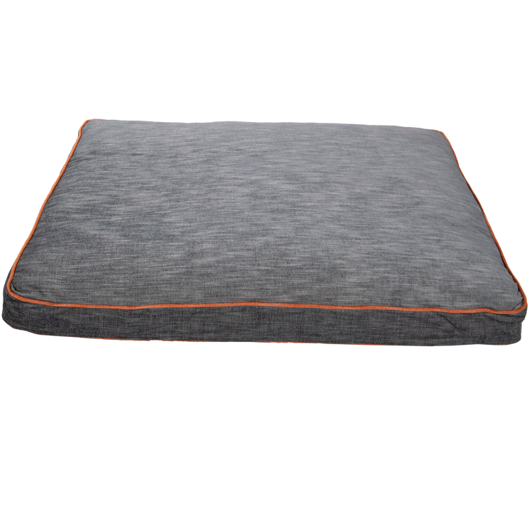 Foto van KONG Rectangle Beds Large. Grijs met oranje lijn