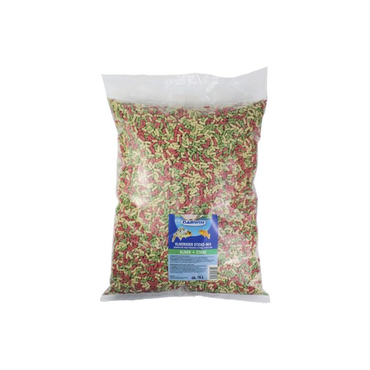 Foto van Darwin Vijvervoer sticks mix